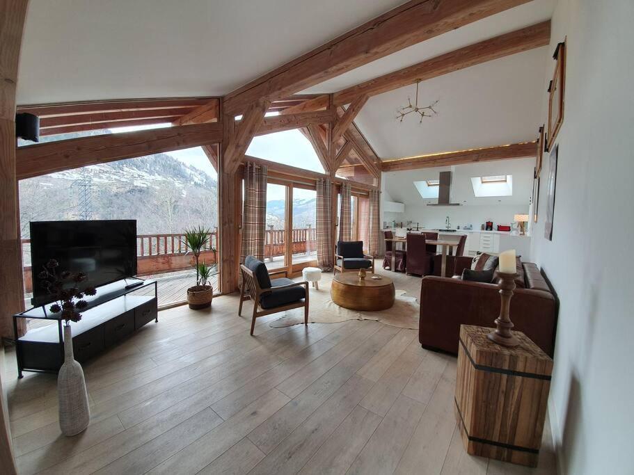 Chalet Entier 110M2 Avec Vue Et Sauna A 10 Min Des Pistes Sainte-Foy-Tarentaise Ngoại thất bức ảnh